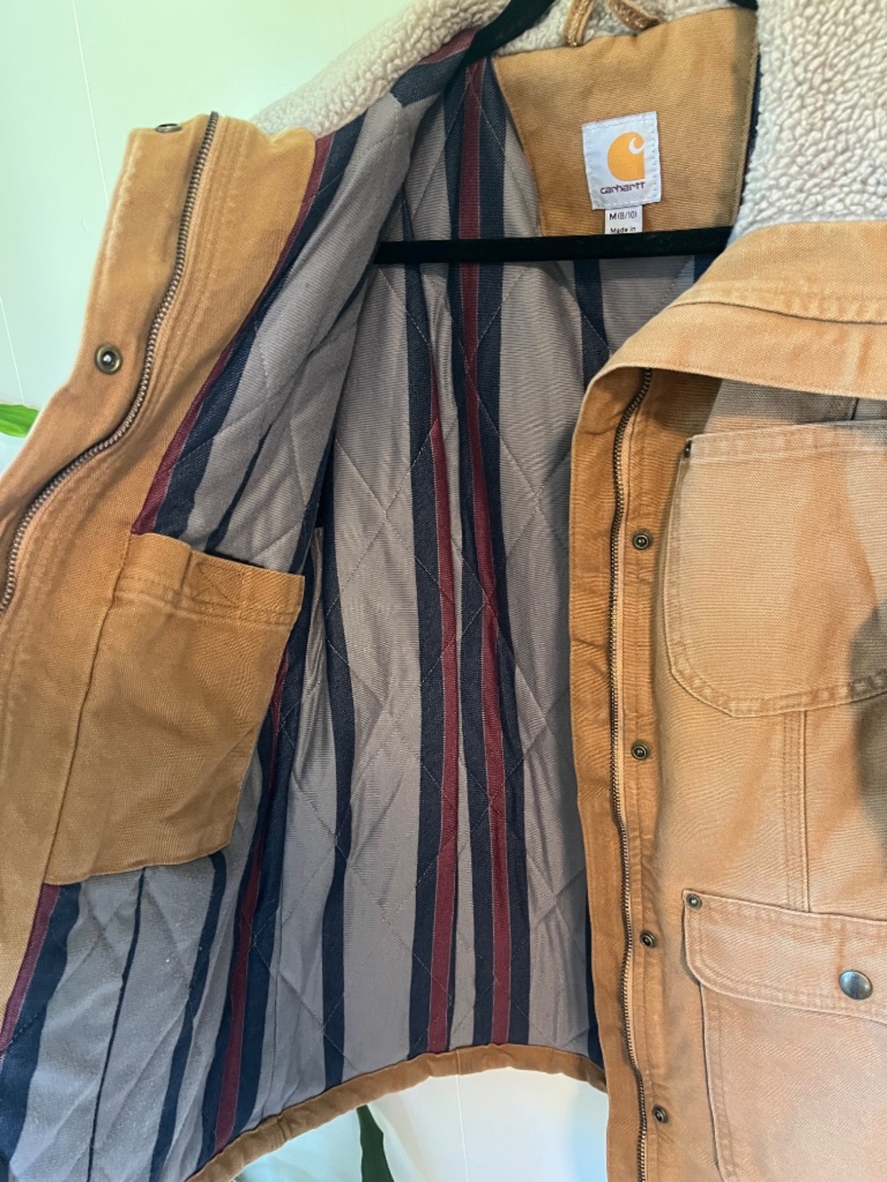 Carhartt Women’s Sherpa-Lined Utility Jacket, M 8-10 - Picture 2 of 3